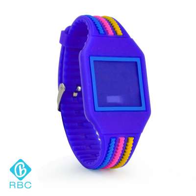 Silicone RFID ISO14443A Watch Style Tag Wristband with Waterpfoor