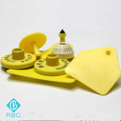 Customized Livestock Animal RFID Ear Tags Tracking NFC UHF Barcode